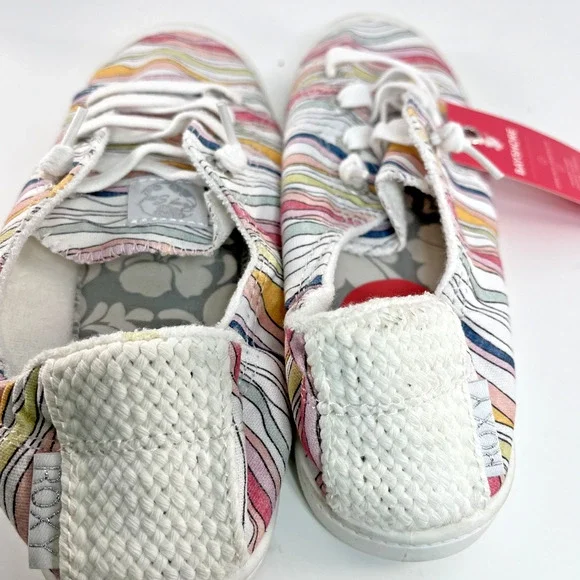 Roxy Bayshore Slip On Shoes Multicolor Canvas Casual Sneakers Women US 9 - Picture 2 of 6